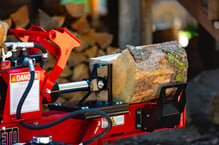 Barreto Log Splitter splitting wood